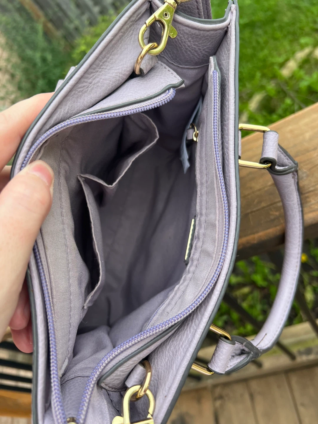 Aldo Lavender Handbag with Shoulder Strap - photo 4