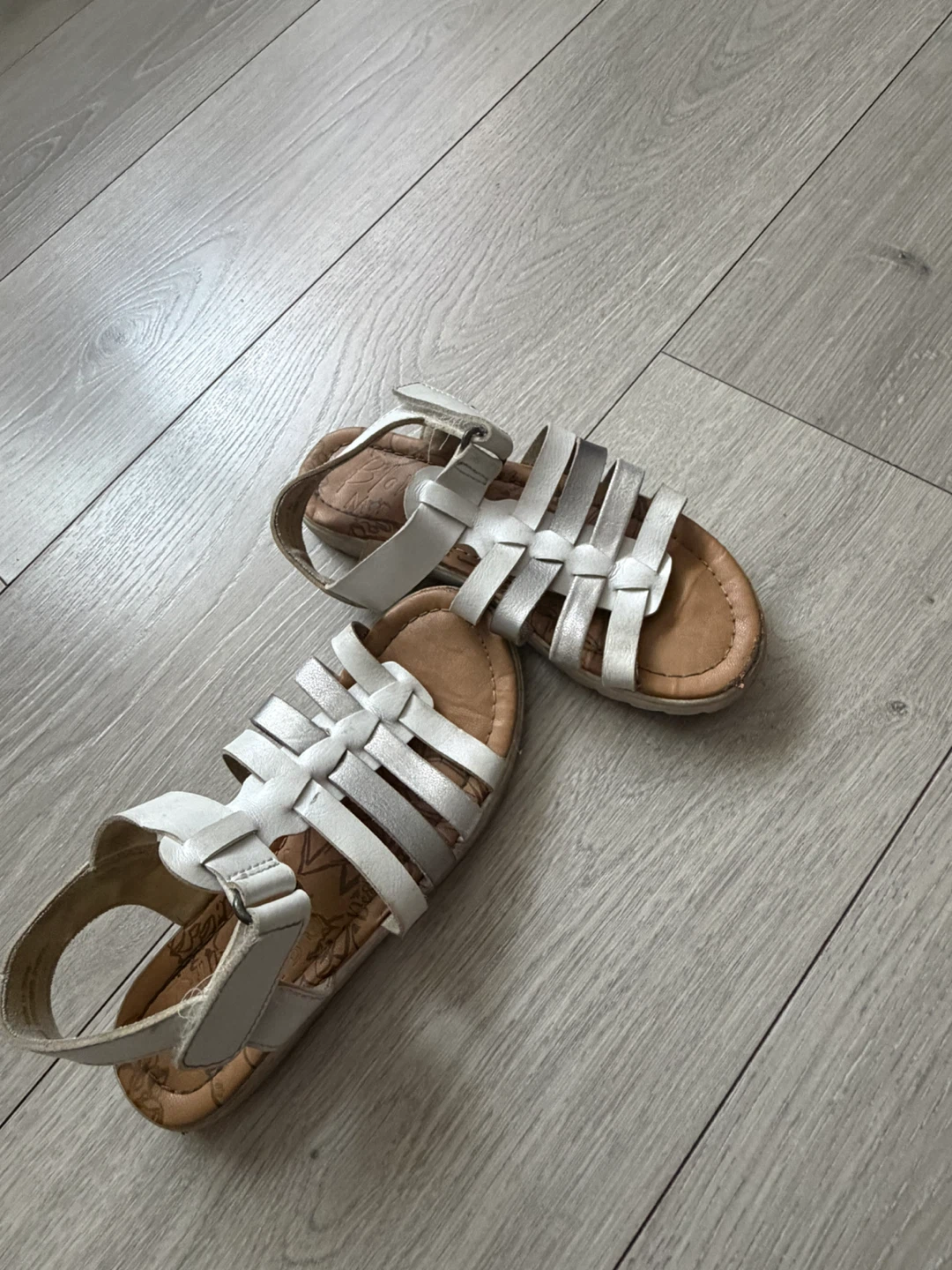 White Gladiator Sandals
