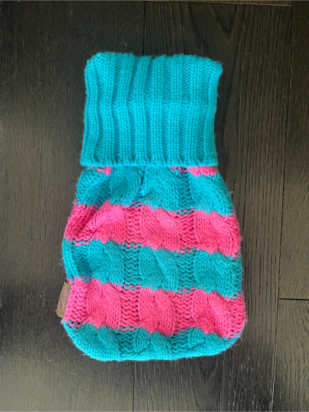 FREE Knitted Hot Water Bottle Cover