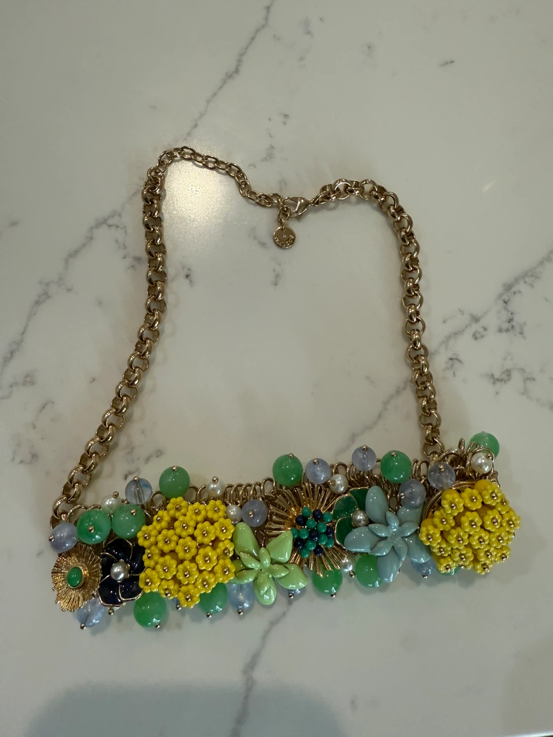 Talbots Floral Statement Necklace