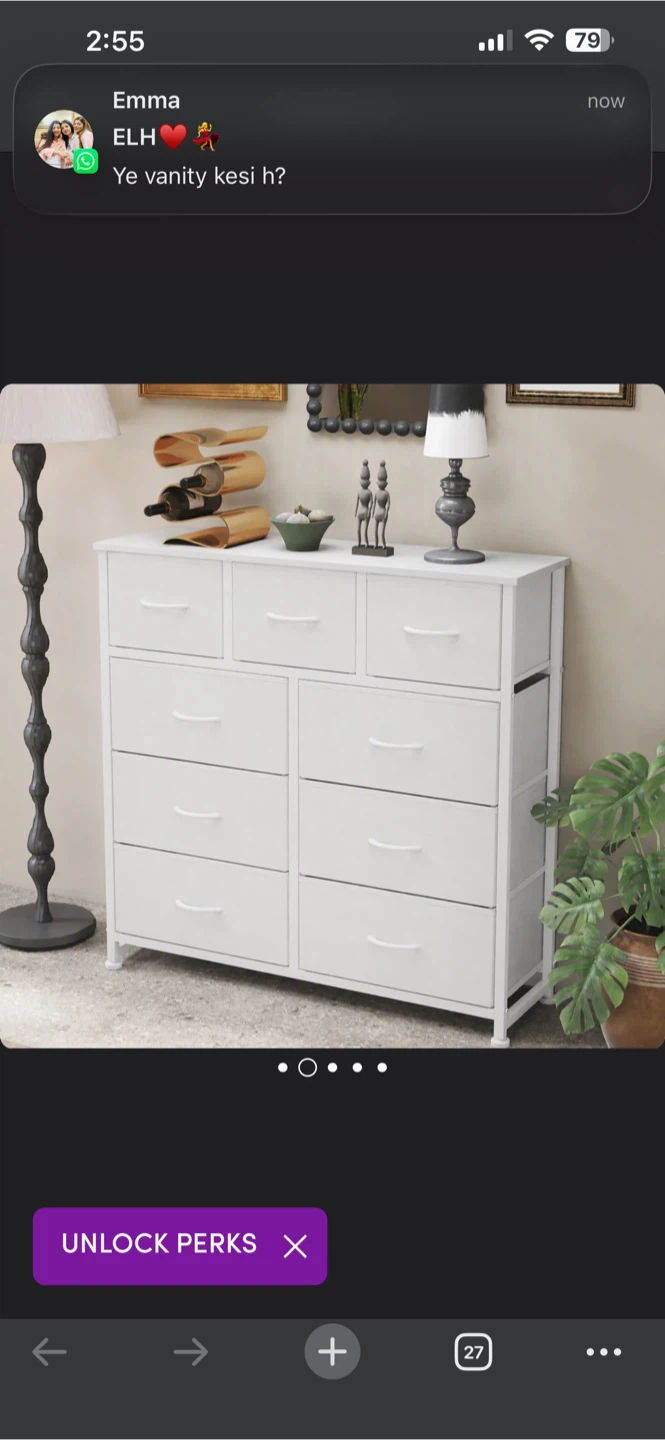 White 9-Drawer Dresser - photo 2