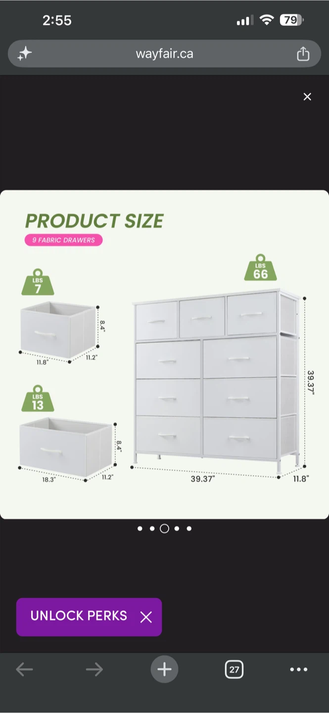 White 9-Drawer Dresser - photo 4