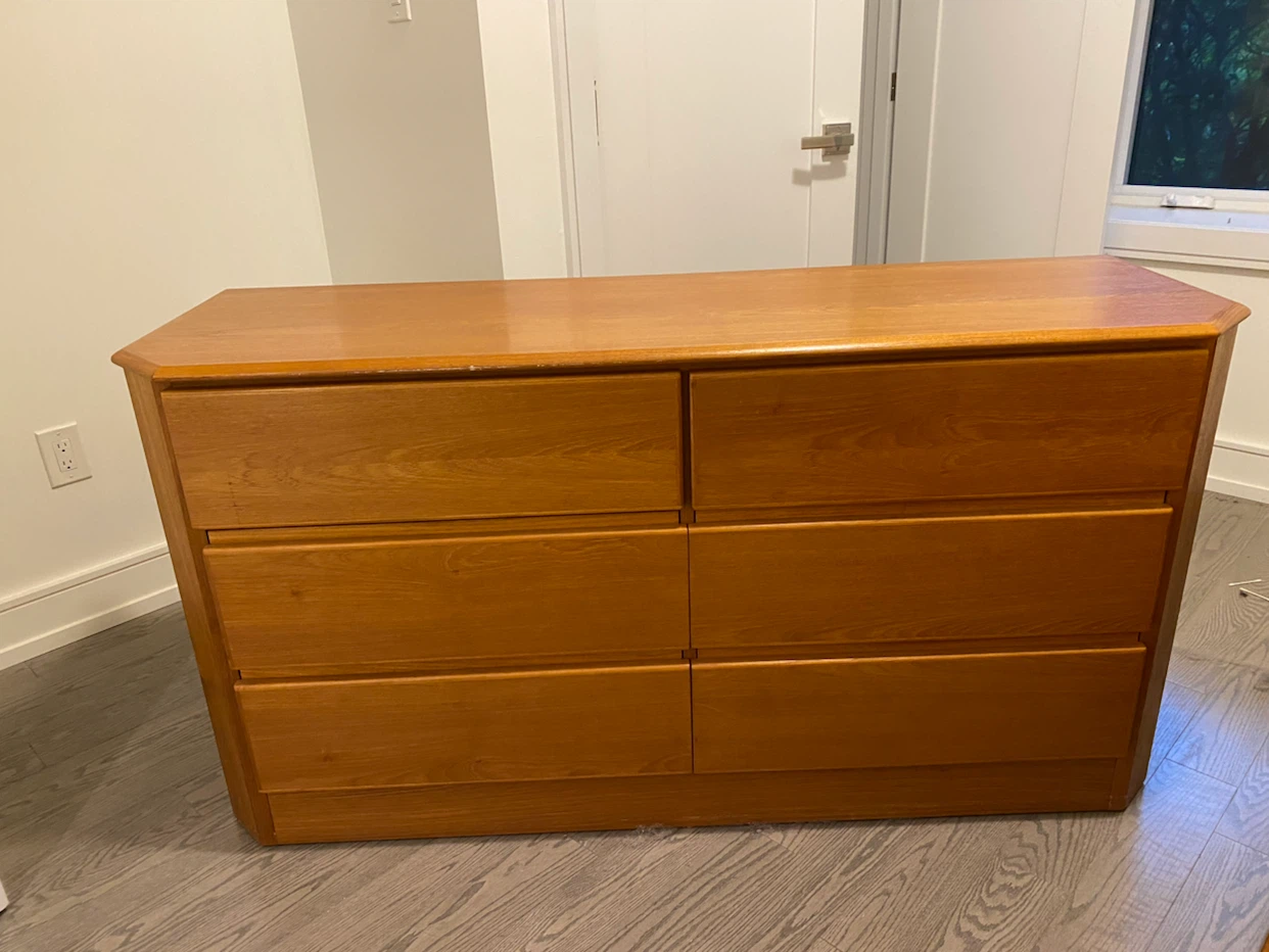 Six-Drawer Wooden Dresser