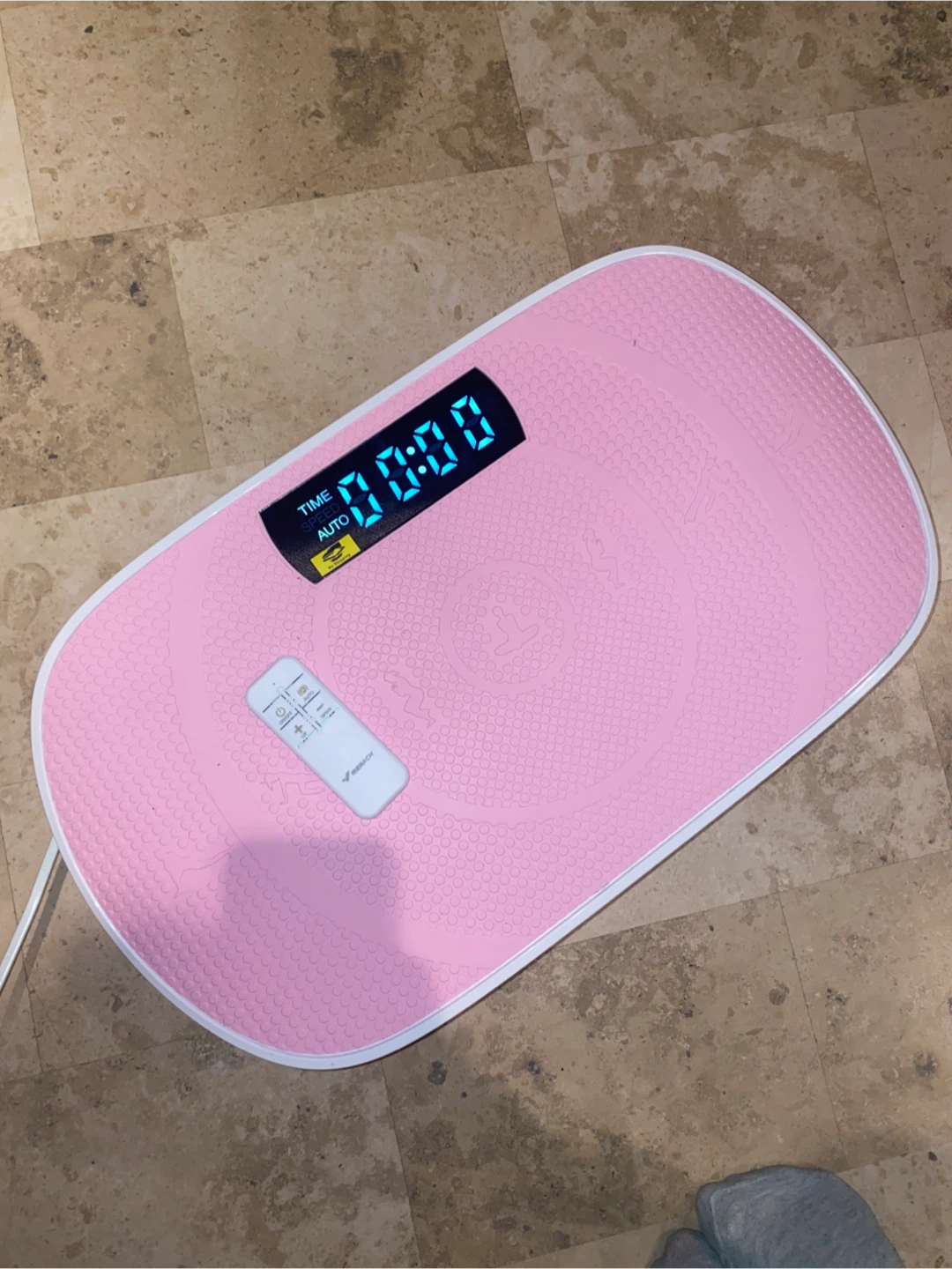 Pink Vibration Plate with Remote