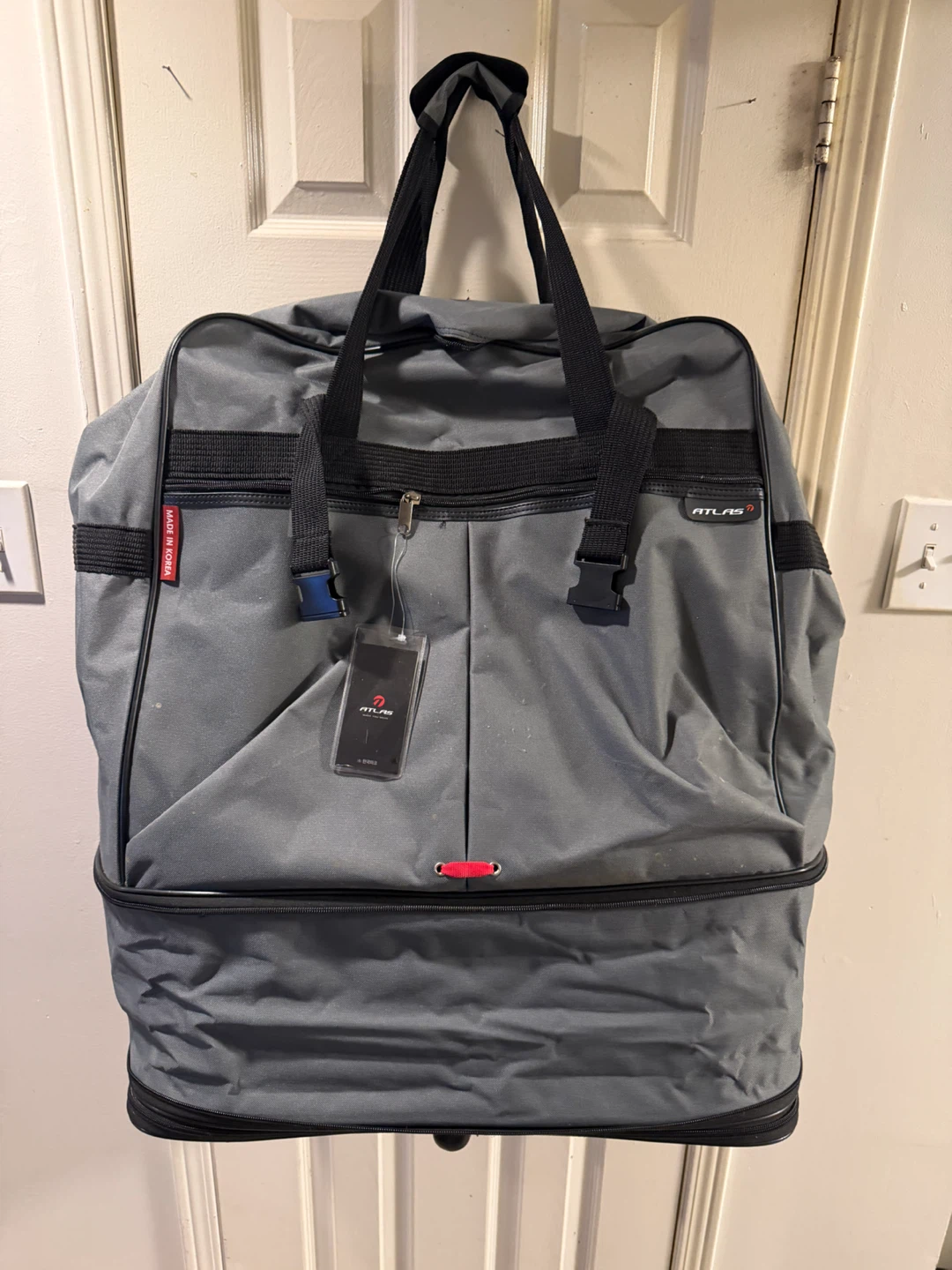 Atlas Grey Travel Duffel Bag