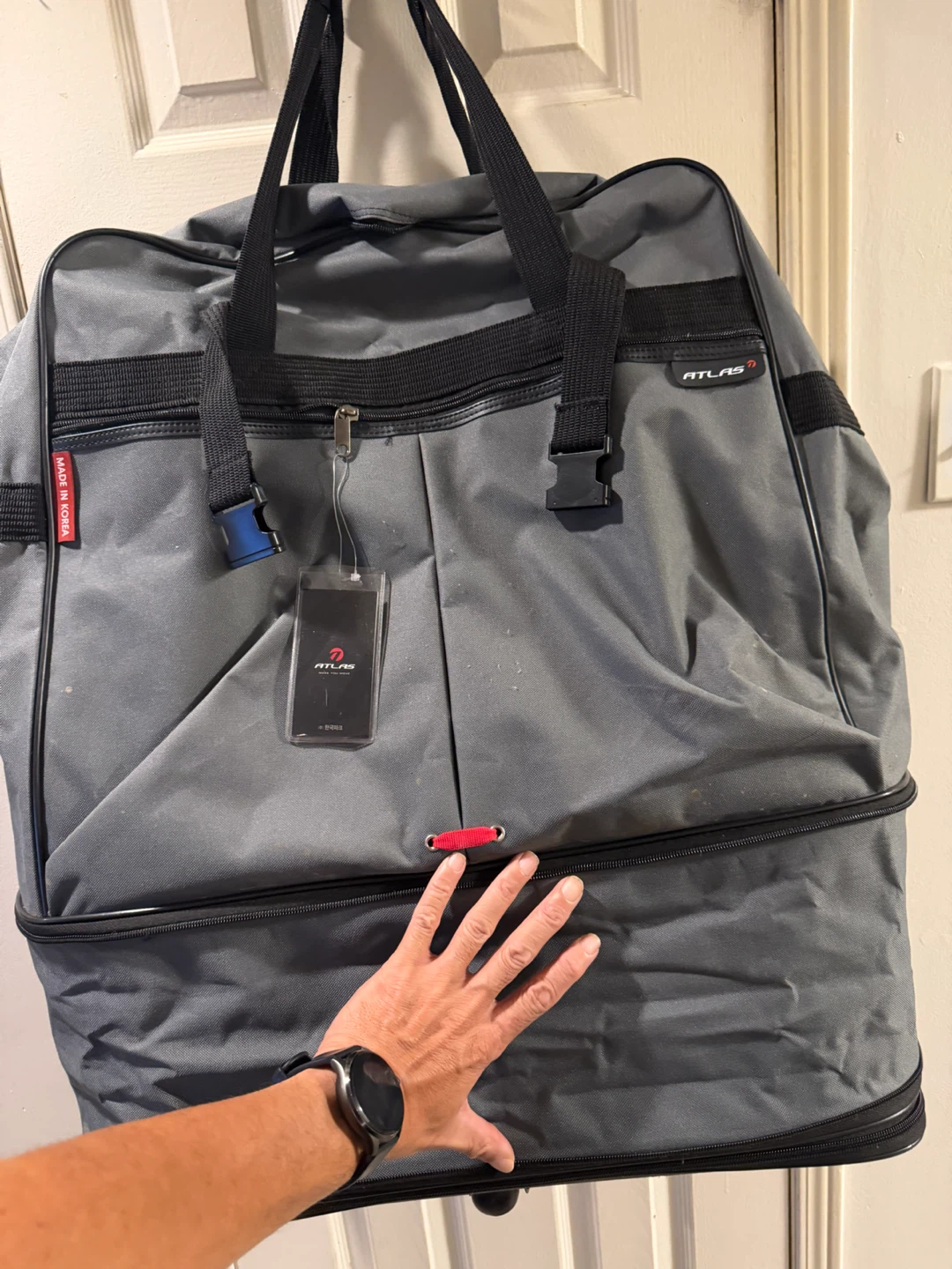 Atlas Grey Travel Duffel Bag - photo 3