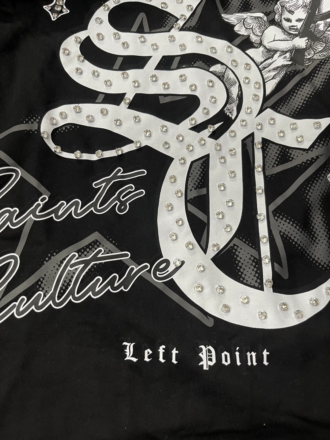 Left Point Saints Culture Black Hoodie - photo 2