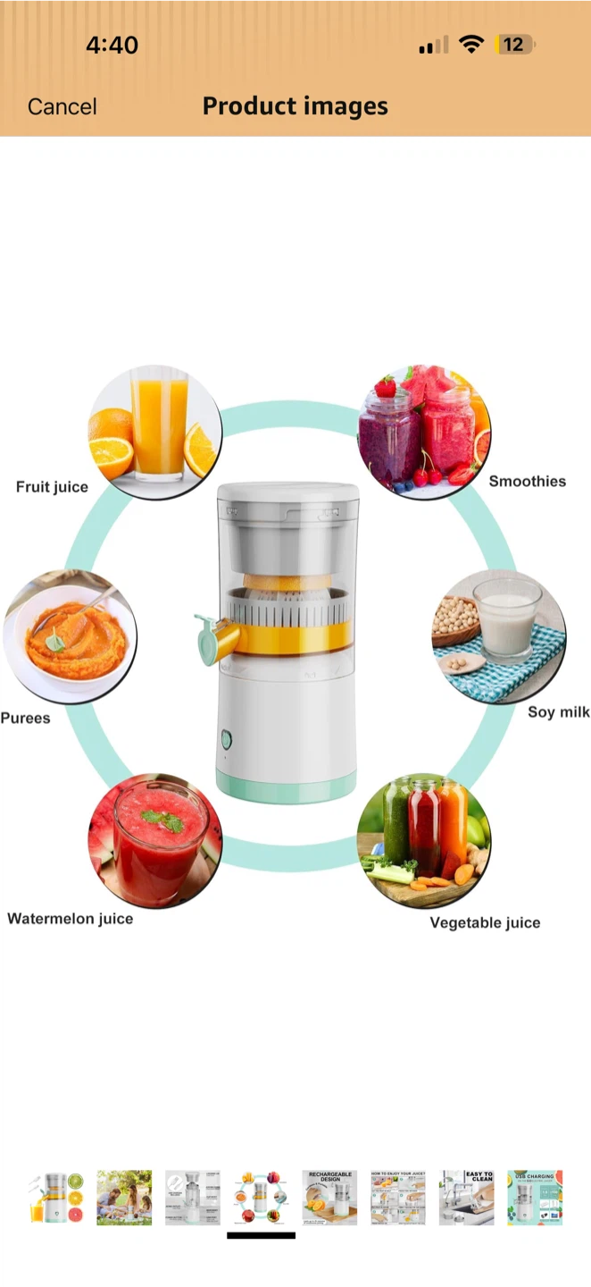 Portable Rechargeable Electric Juicer - photo 4