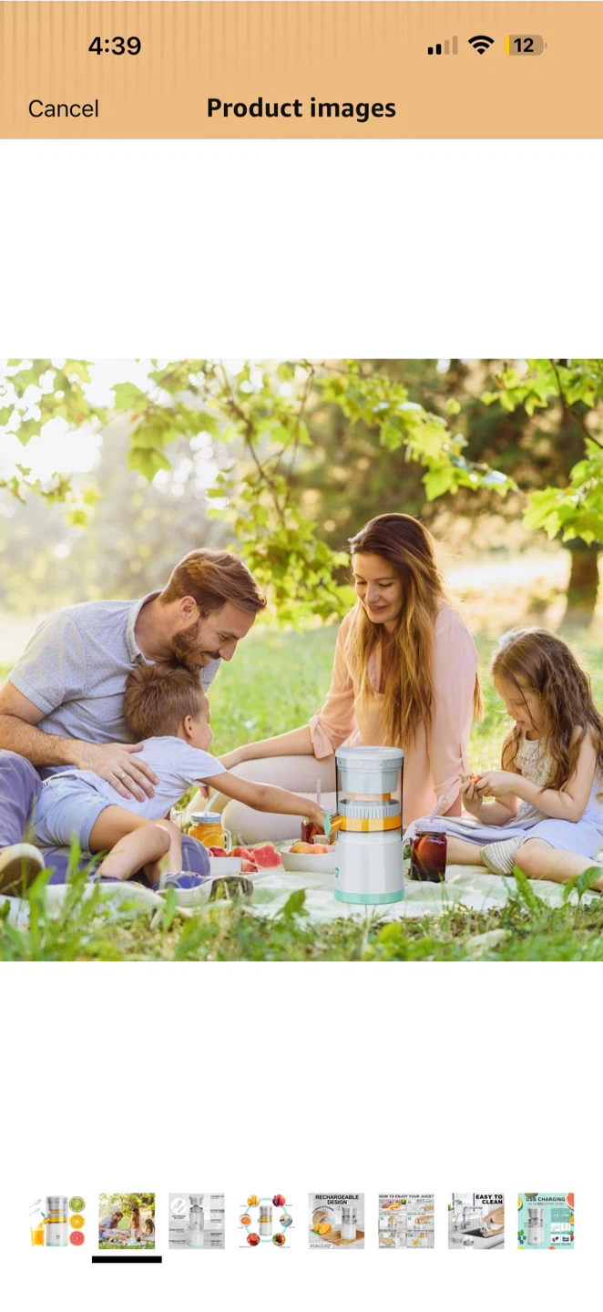 Portable Rechargeable Electric Juicer - photo 2