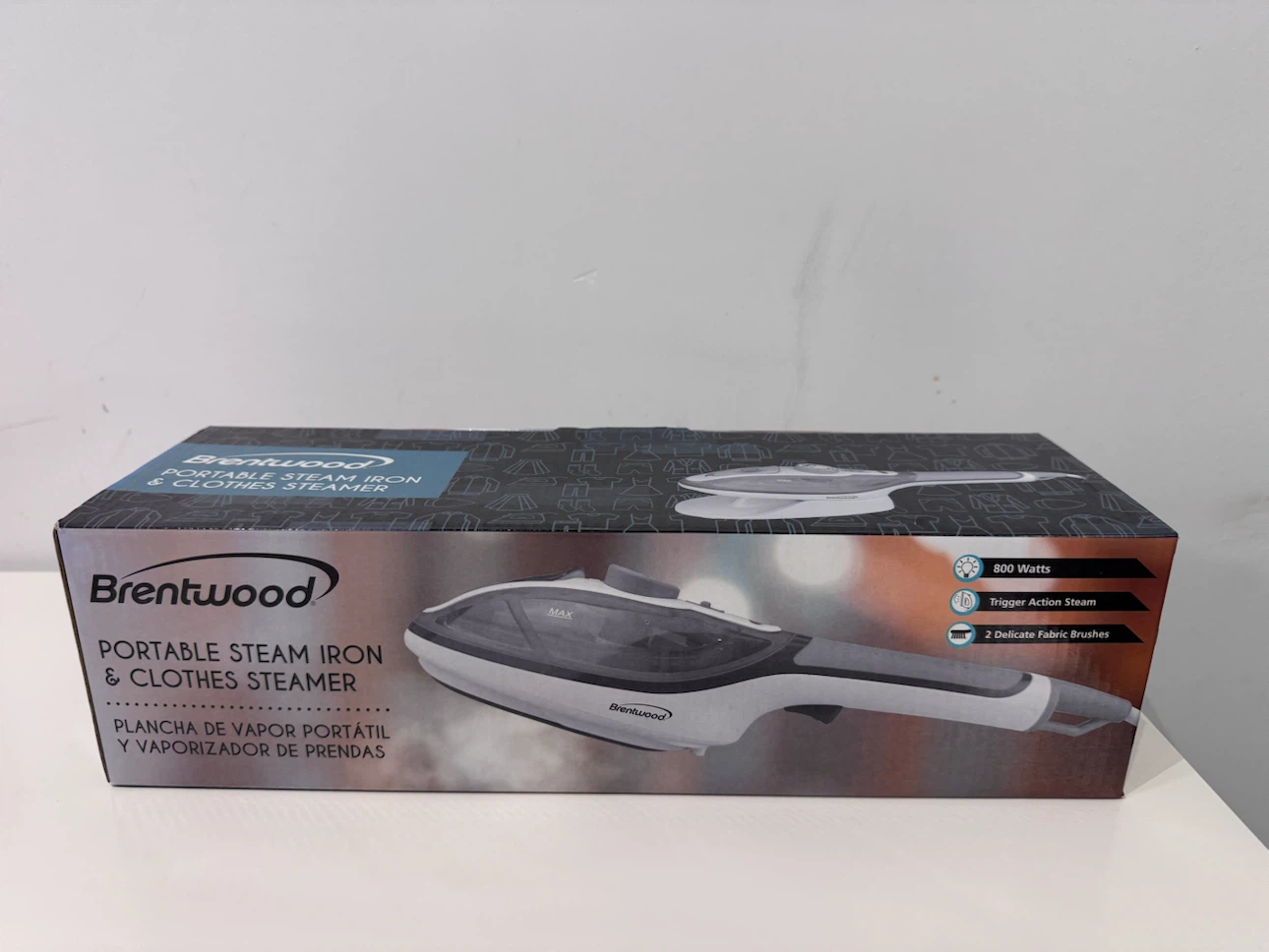 Brentwood Clothes Steamer and Iron Non-Stick, Handheld