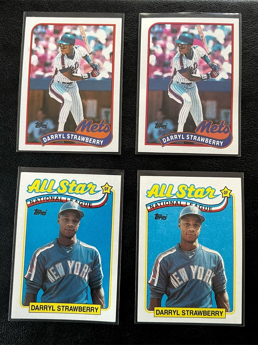 Darryl Strawberry Baseball Cards Lot of 4