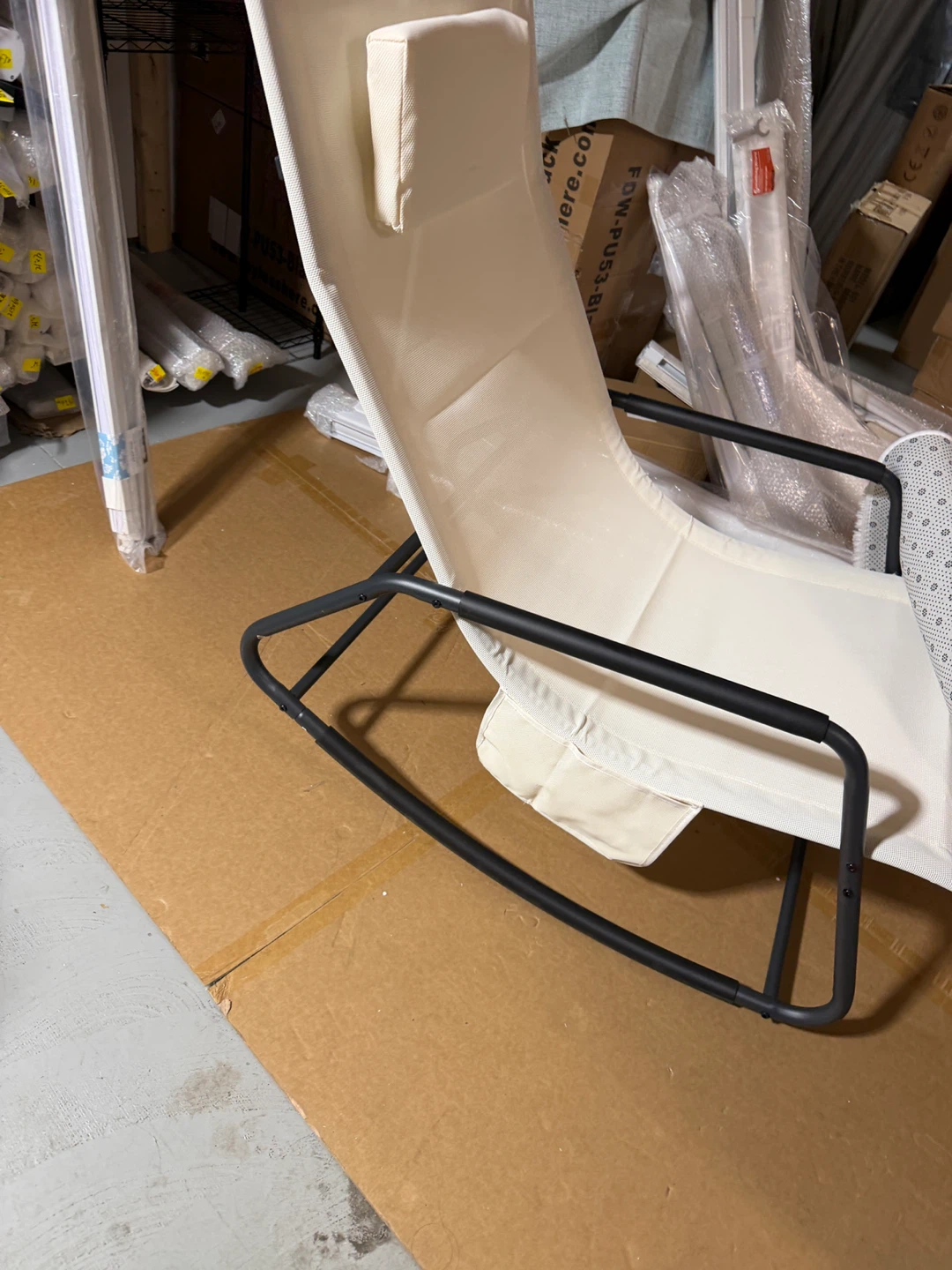 Set of 2!! BNIB!!!  Cream and Black Rocking Chair