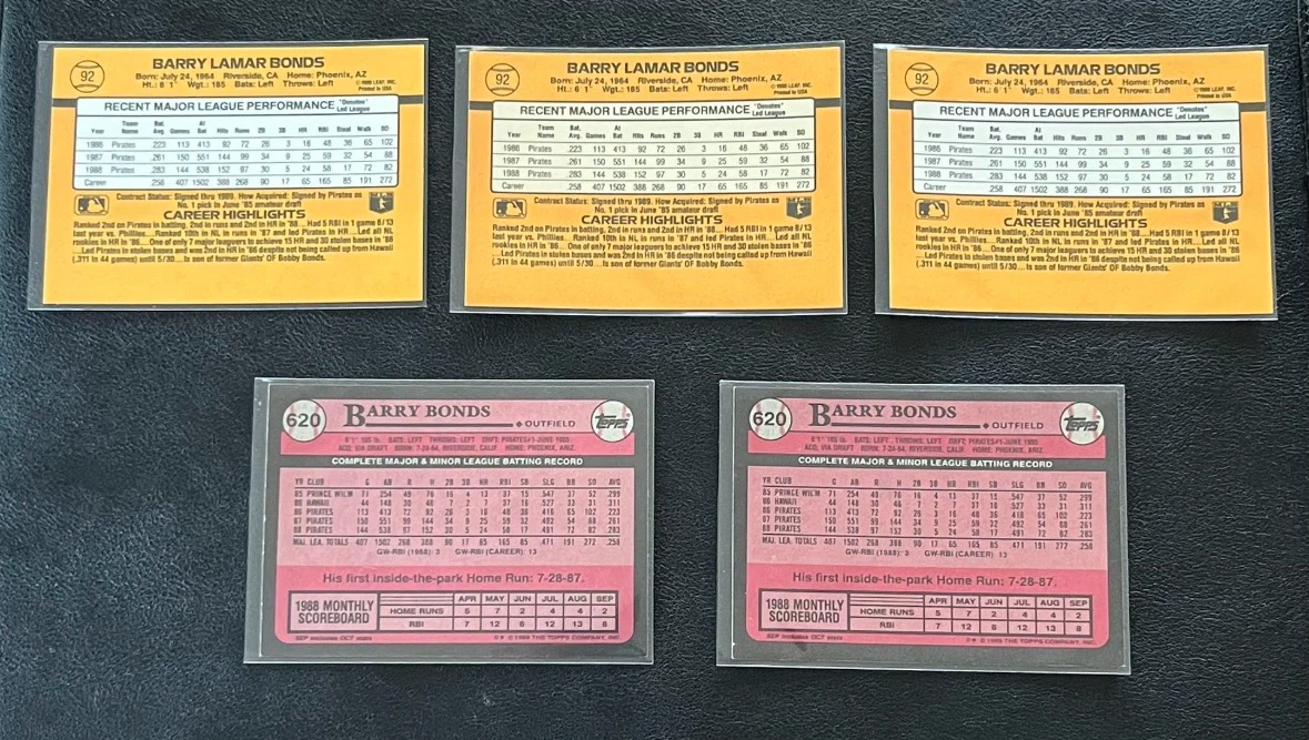 Barry Bonds Baseball Cards Lot - photo 2