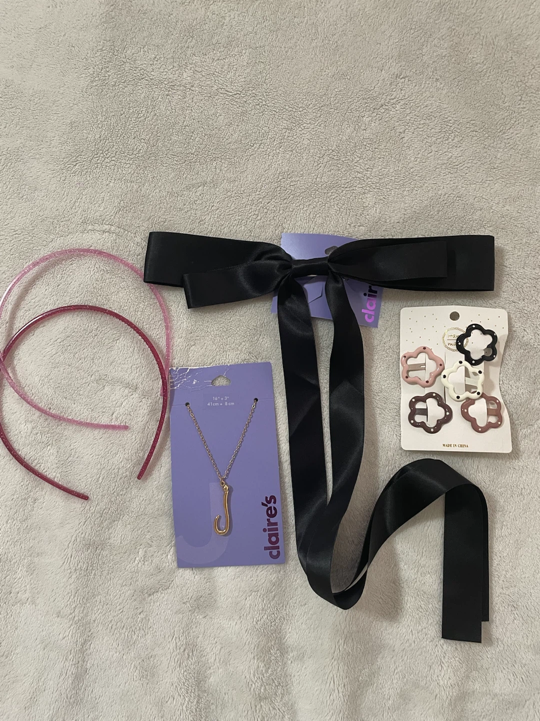 Bundle Hair Accessories & Necklace Set