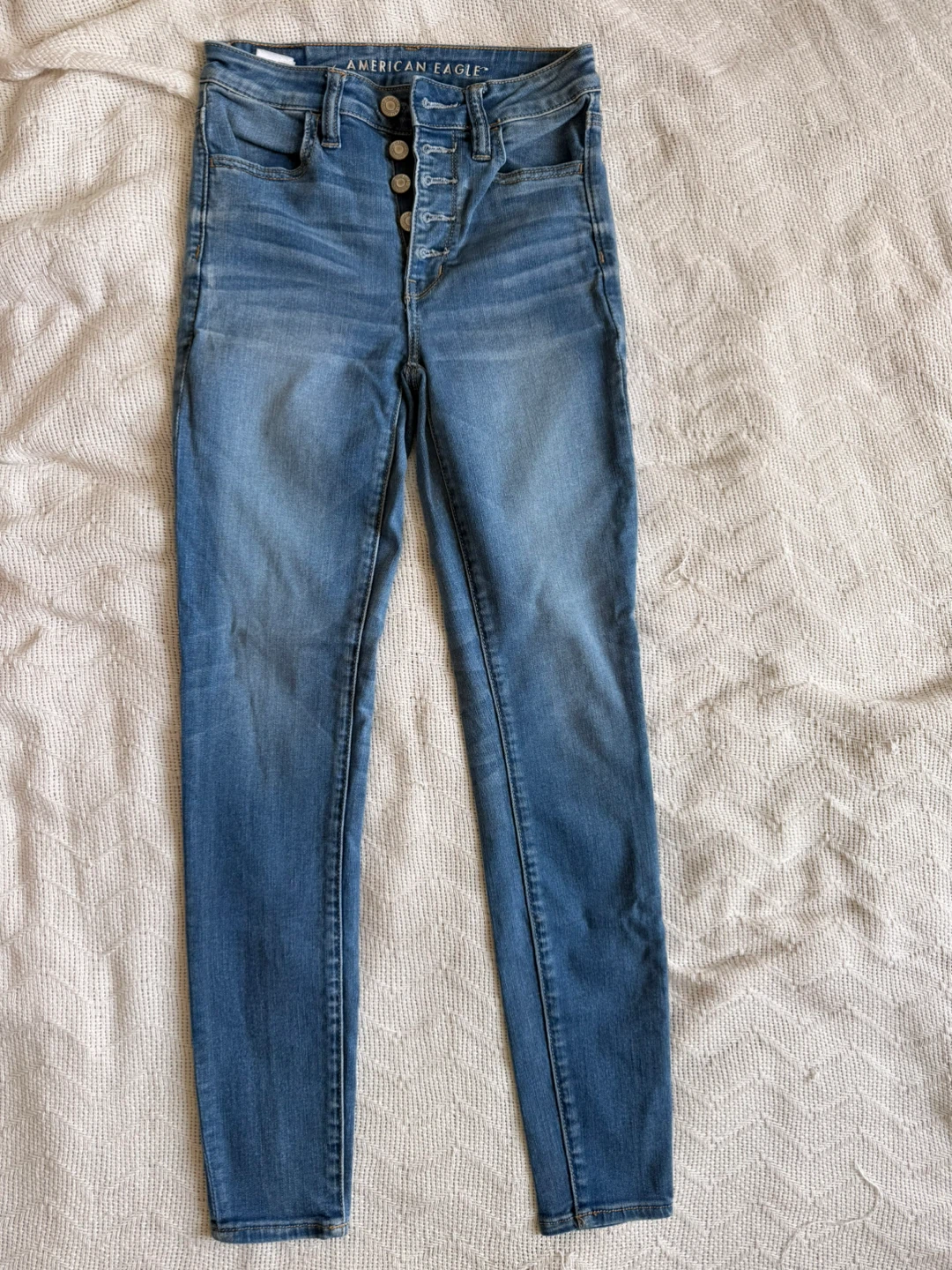 Blue Skinny Jeans - Size 2 - American Eagle Ne(x)t Level Stretch