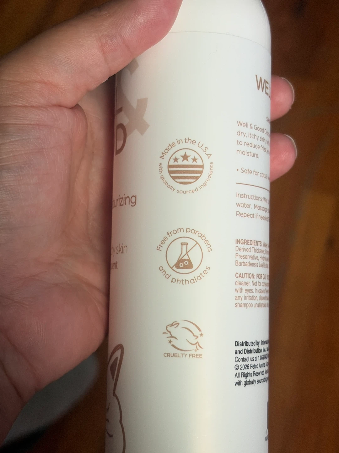 Well & Good Oatmeal Moisturizing Cat Shampoo - 8 oz - photo 2
