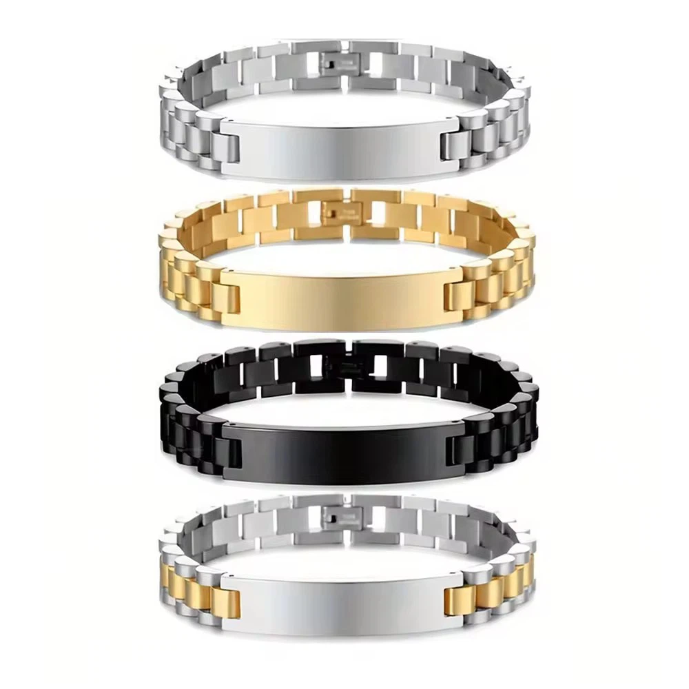 Stainless Steel ID men Bracelet - Customizable - photo 3