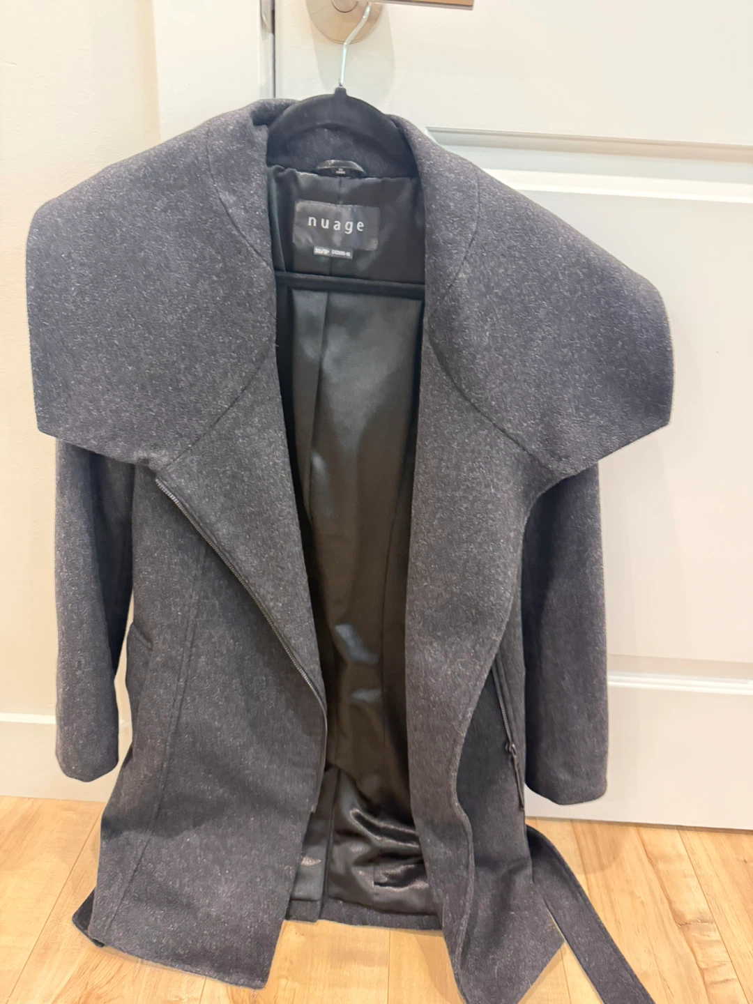 Nuage Wool and Cashmere Coat - Charcoal Grey