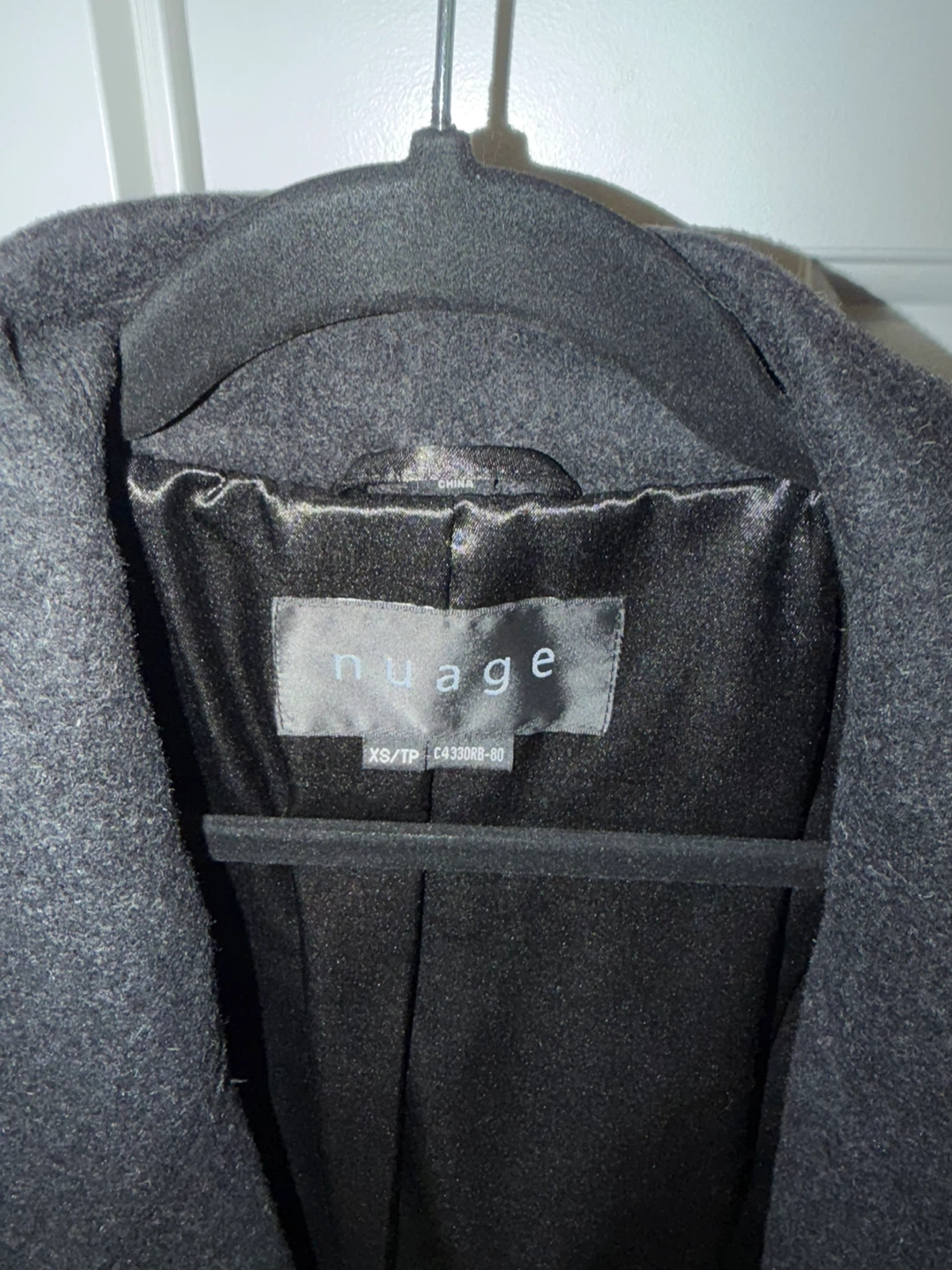 Nuage Wool and Cashmere Coat - Charcoal Grey - photo 2