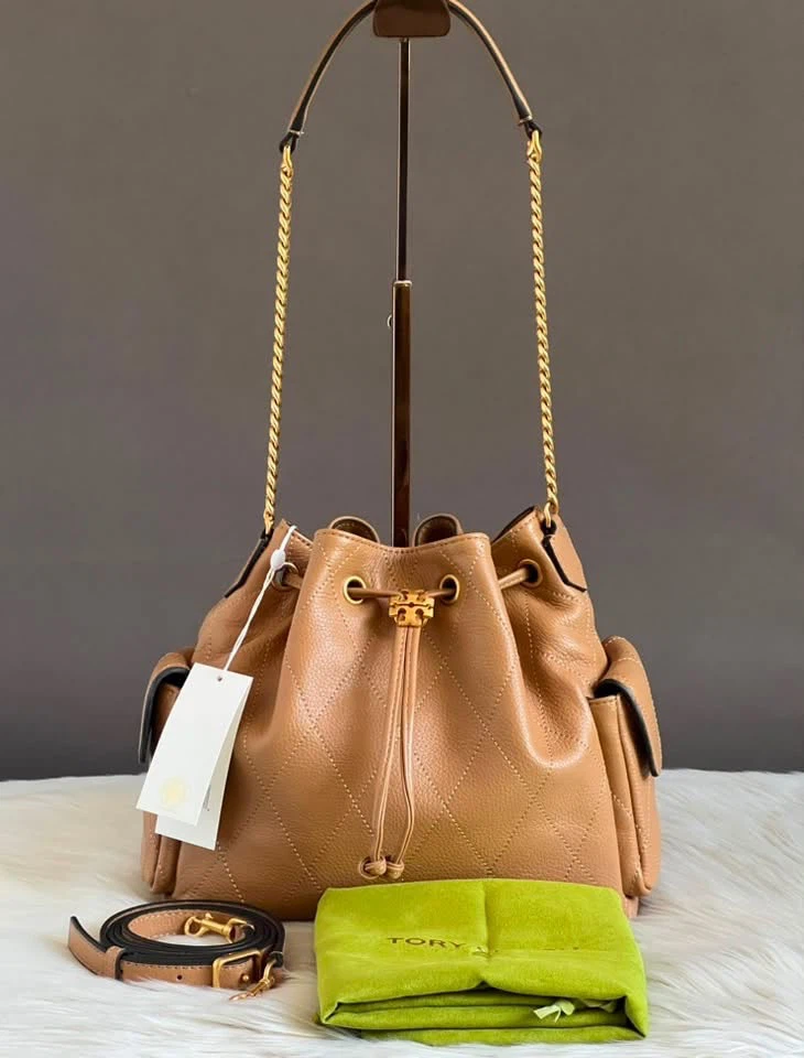 FOR SALE ‼️Tory Burch Charlie Quilted Drawstring Shoulder Bag