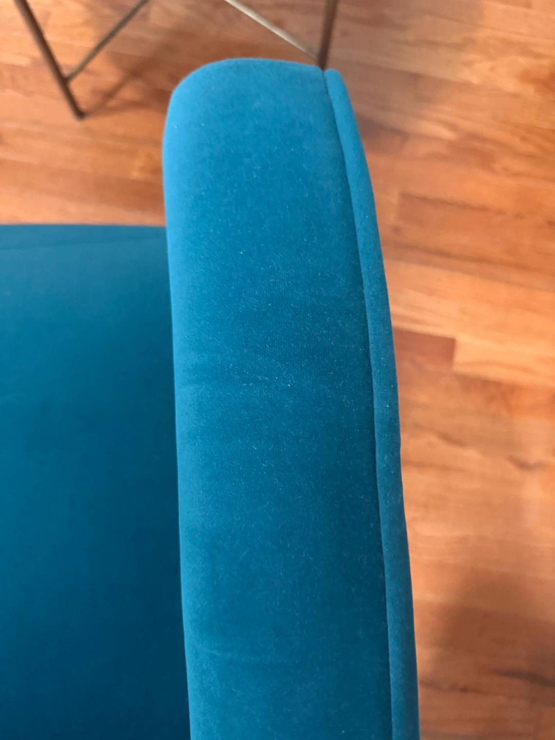 2 Teal Velvet Armchairs - photo 2