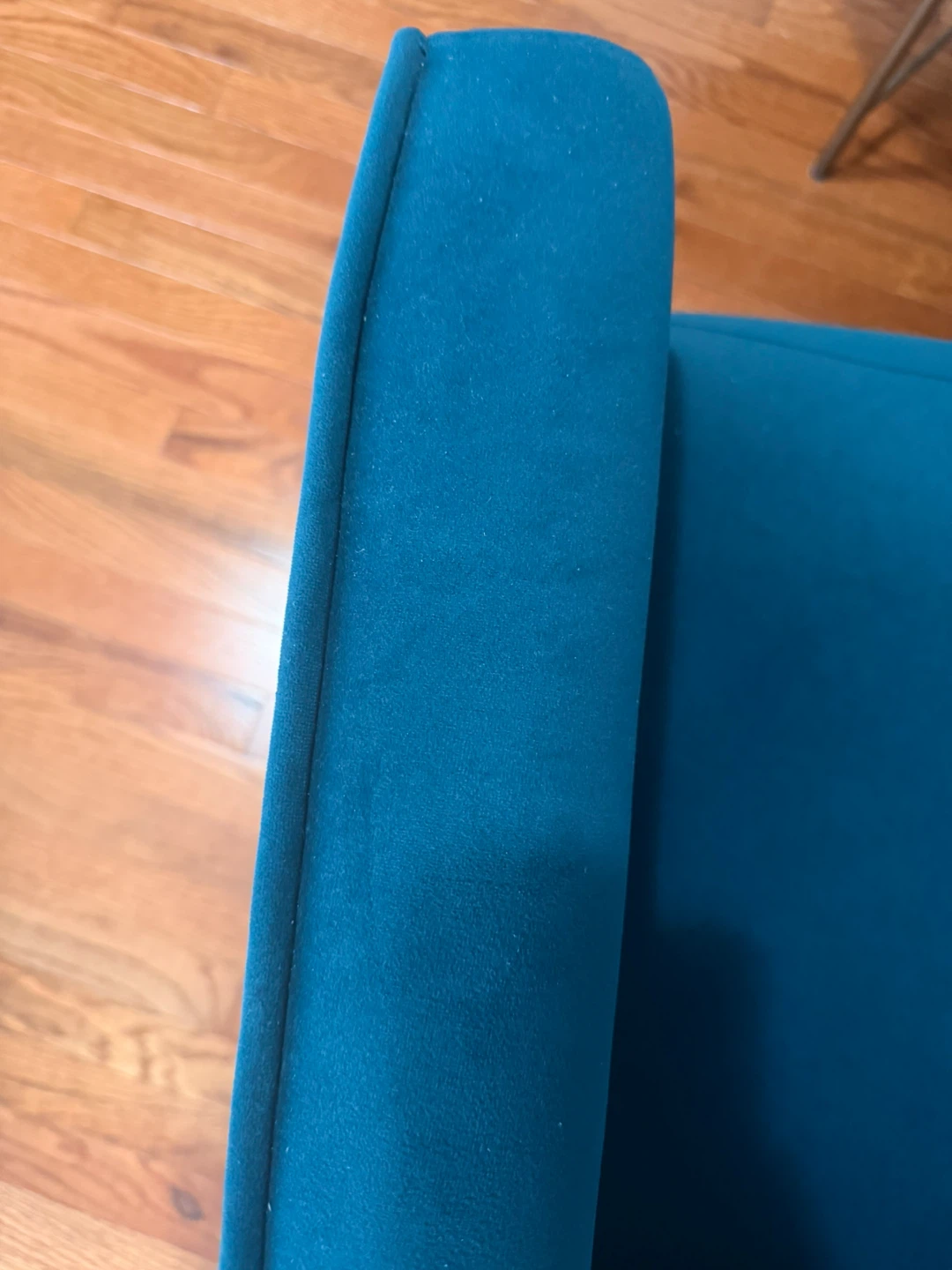 2 Teal Velvet Armchairs - photo 3