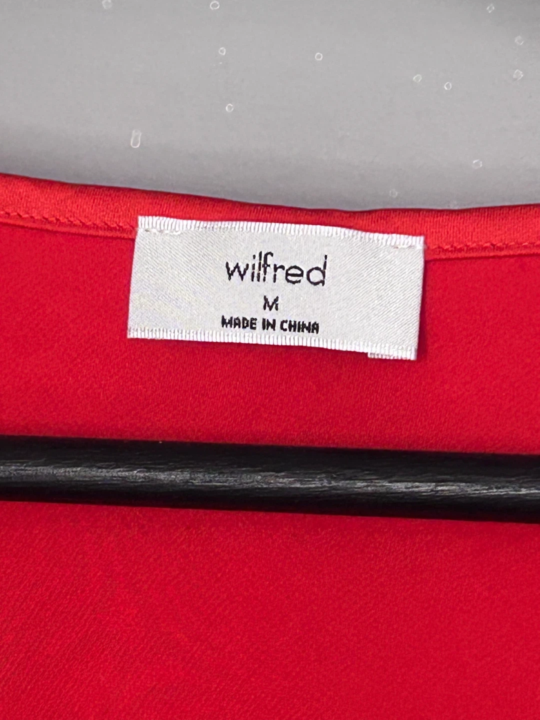 Wilfred Red Tie-Front Ruffle Top Size M - photo 2