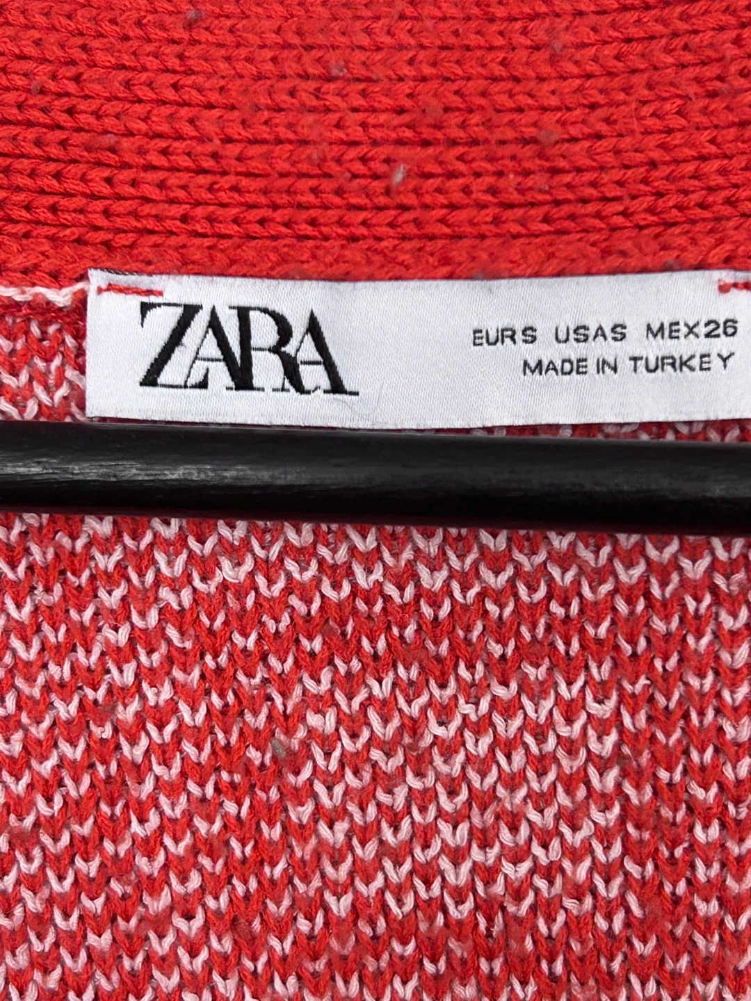 Zara Red and White Flower Print Cardigan Size S - photo 2