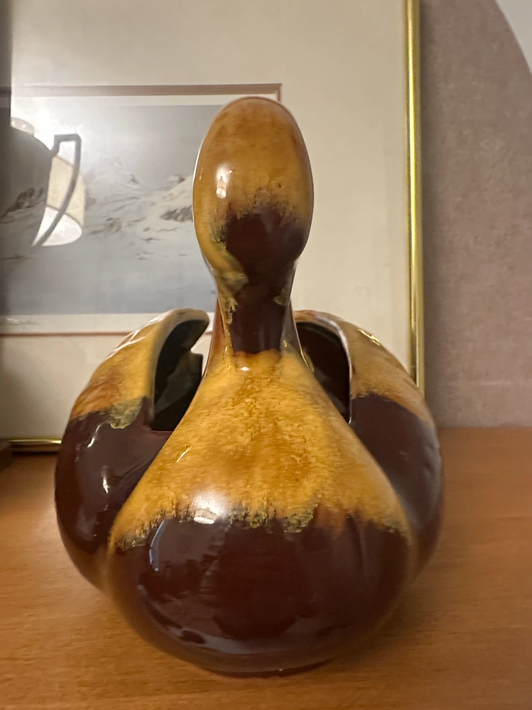 Vintage Blue Mountain Pottery Swan Planter - photo 2