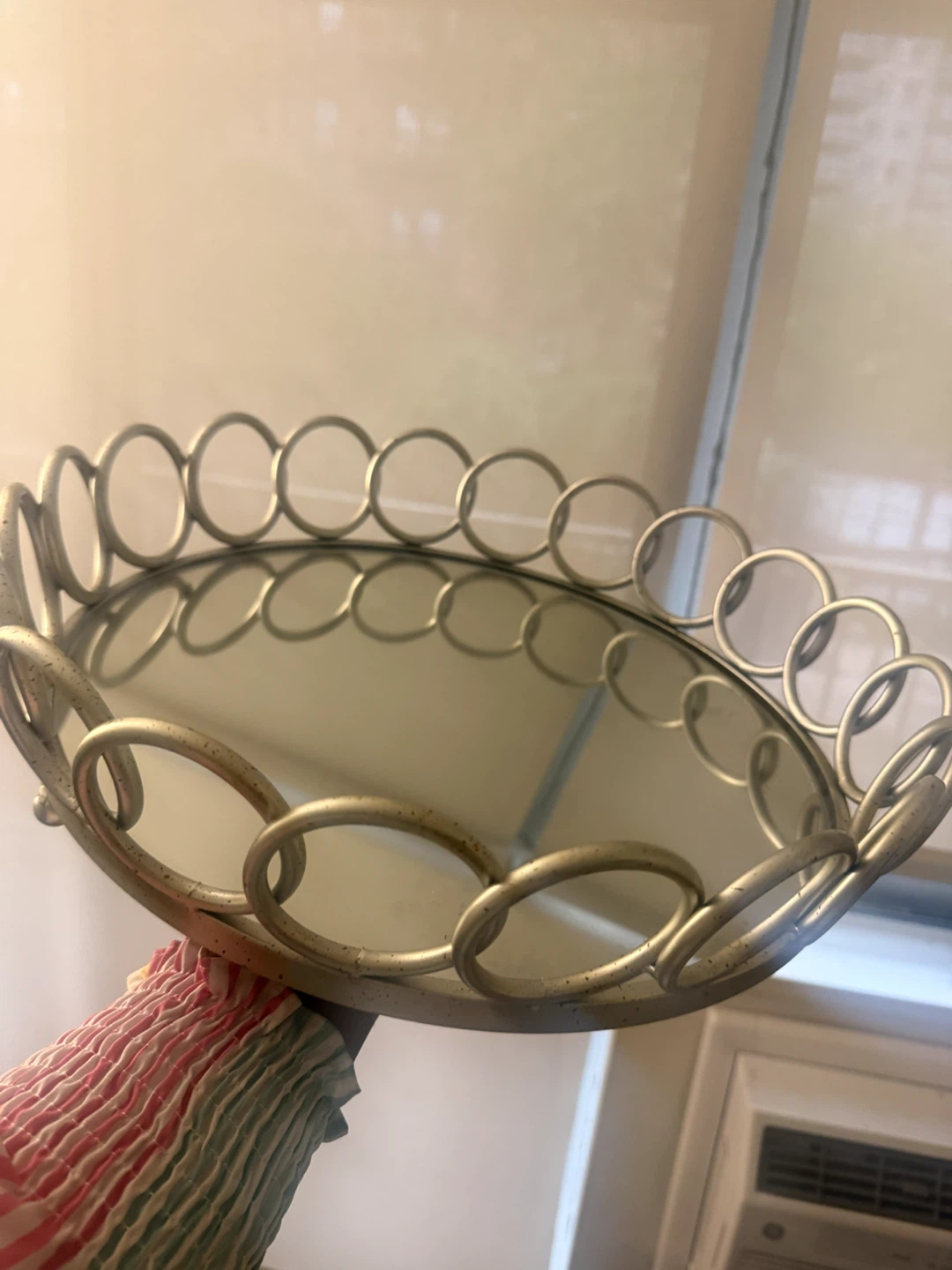 Set of Two Round Mirror Decorative Trays - photo 3