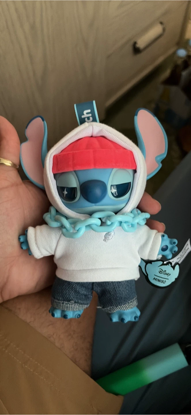 Disney Miniso Stitch Plush Keychain