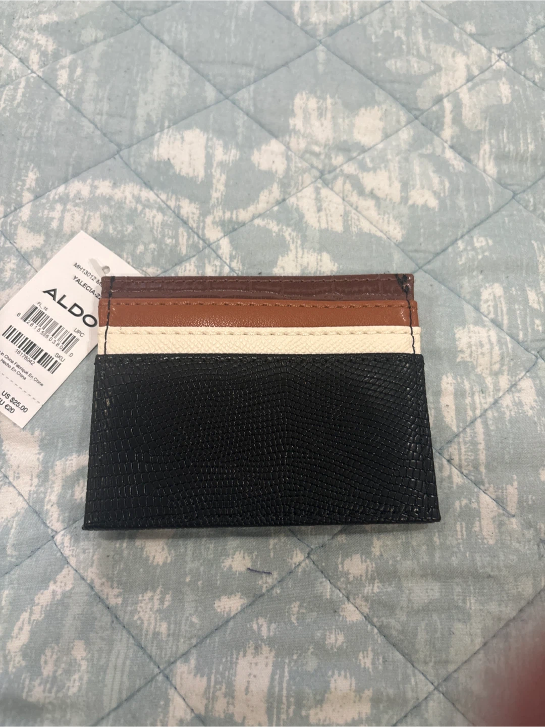 ALDO Card Holder - Black Brown White - photo 2