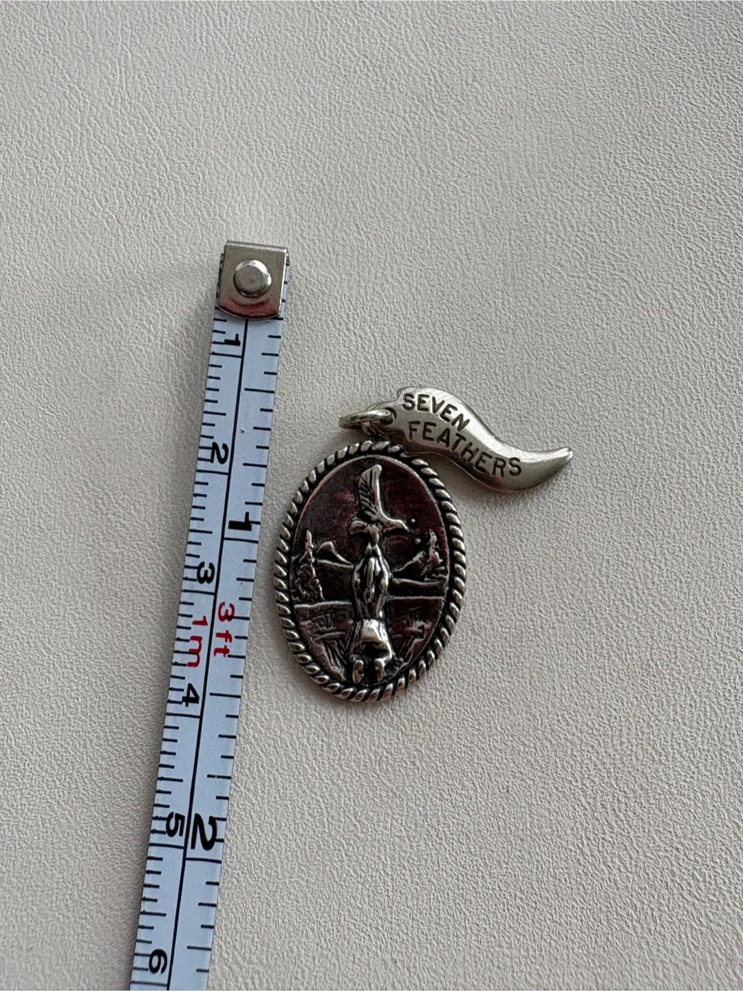 Seven Feathers Sterling Silver Pendant - photo 3