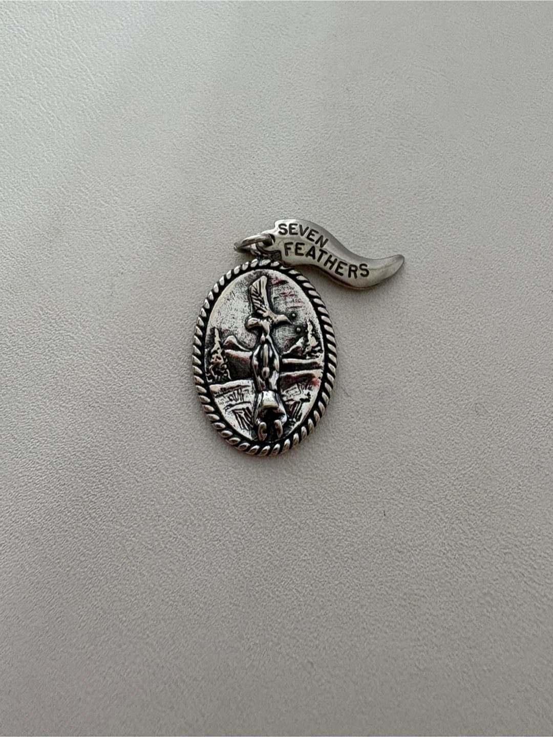 Seven Feathers Sterling Silver Pendant - photo 5
