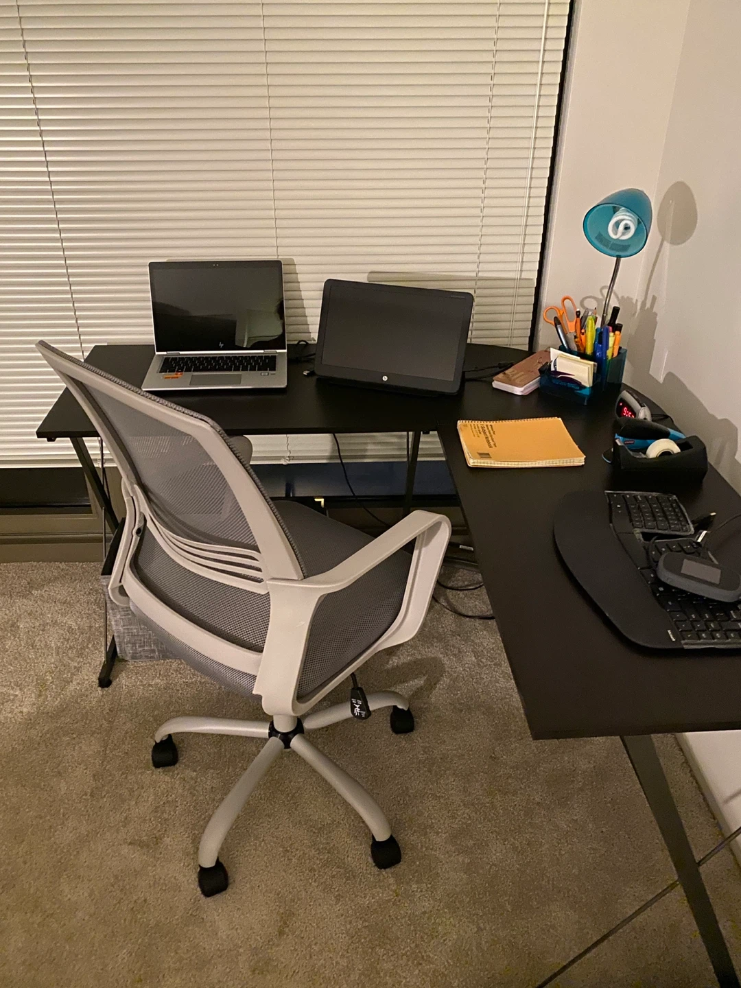 Office desk and chair