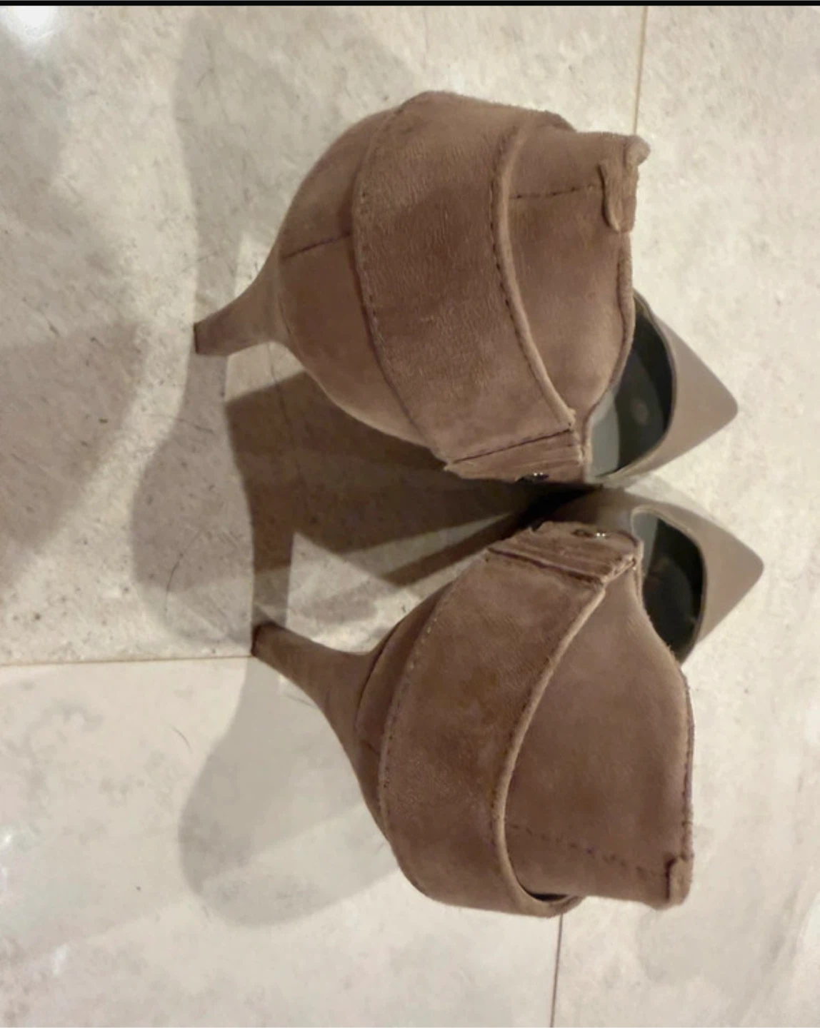 Calvin Klein Taupe Pointed-Toe Heels (Fits Size 8) - photo 3