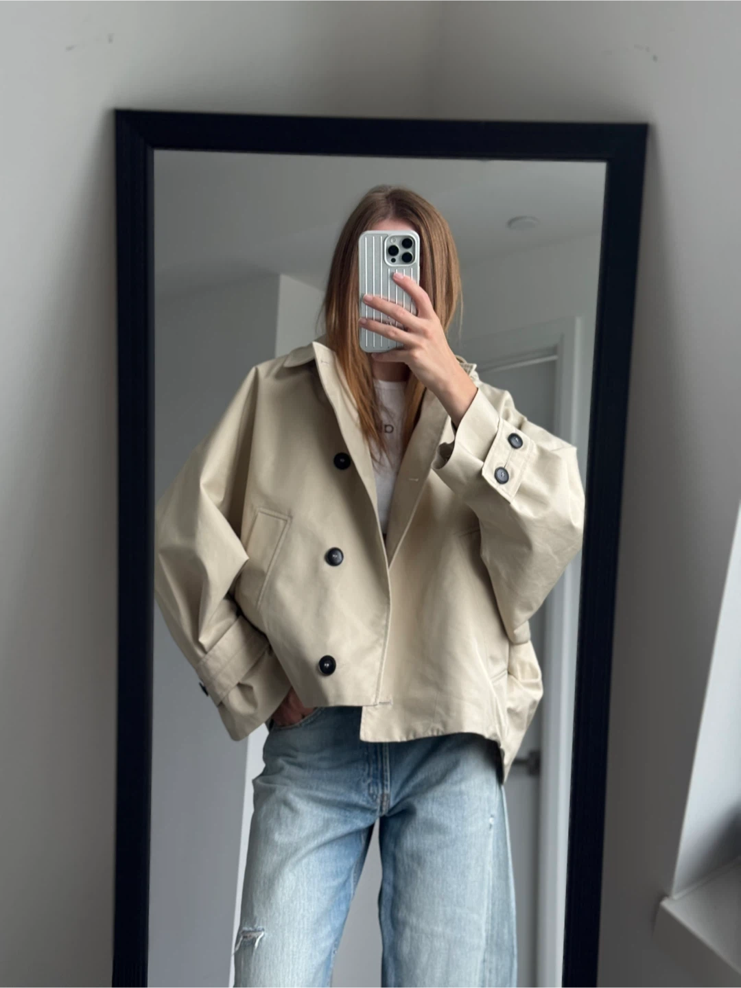 Zara Short Water-repellent Trench Coat - photo 4