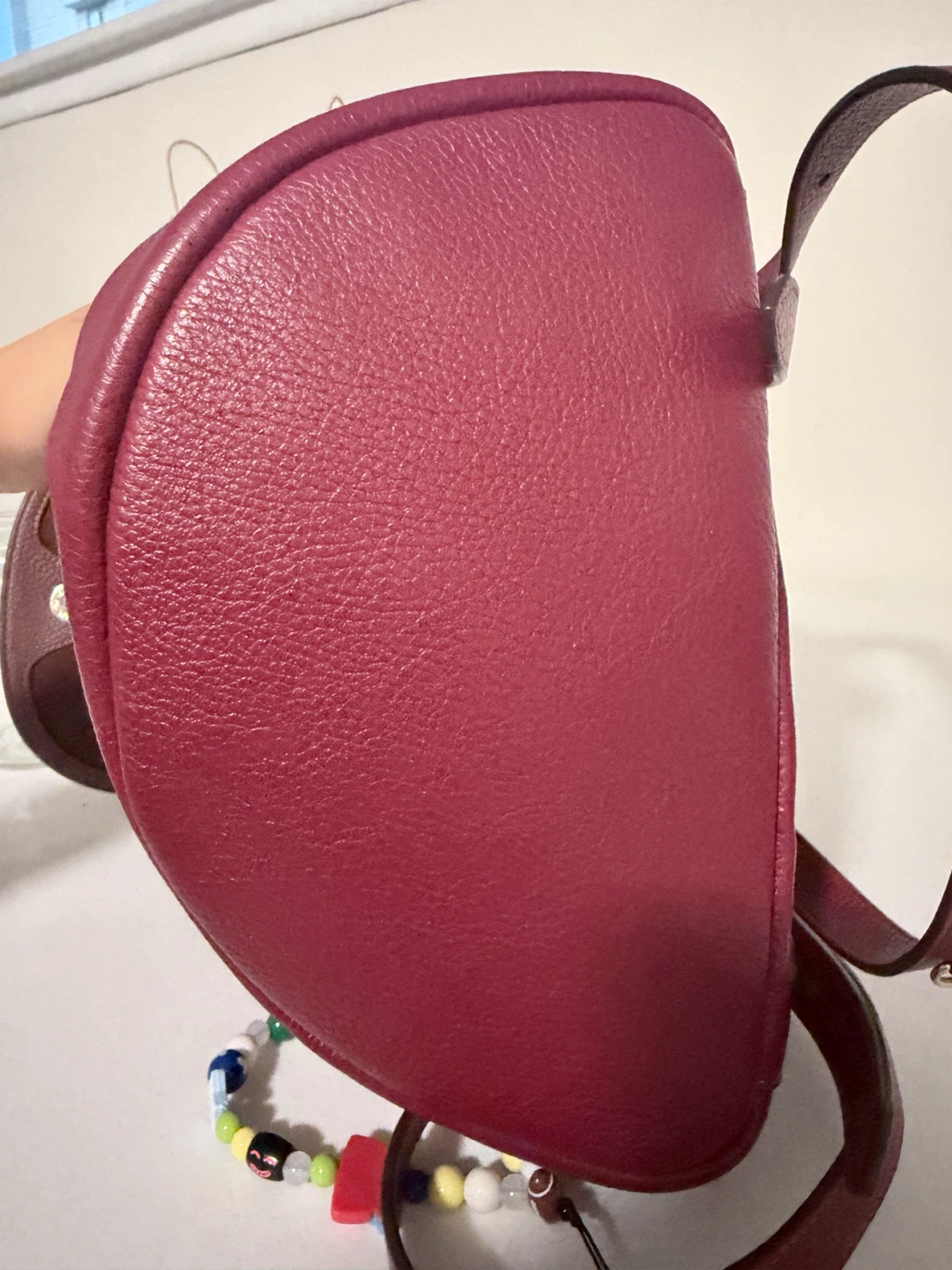 Coach Burgundy Signature Backpack with Labubu doll - photo 4