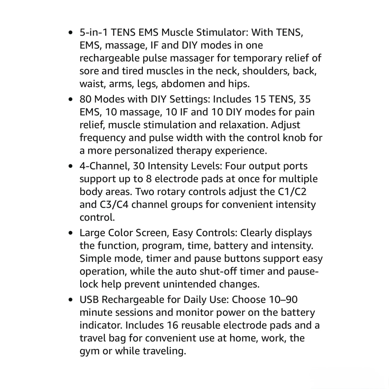 Brand new TENS EMS Unit Muscle Stimulator - photo 4