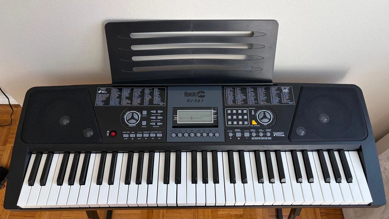 RockJamRJ561 Digital Keyboard 61keys with stand,music rest&bench - photo 2