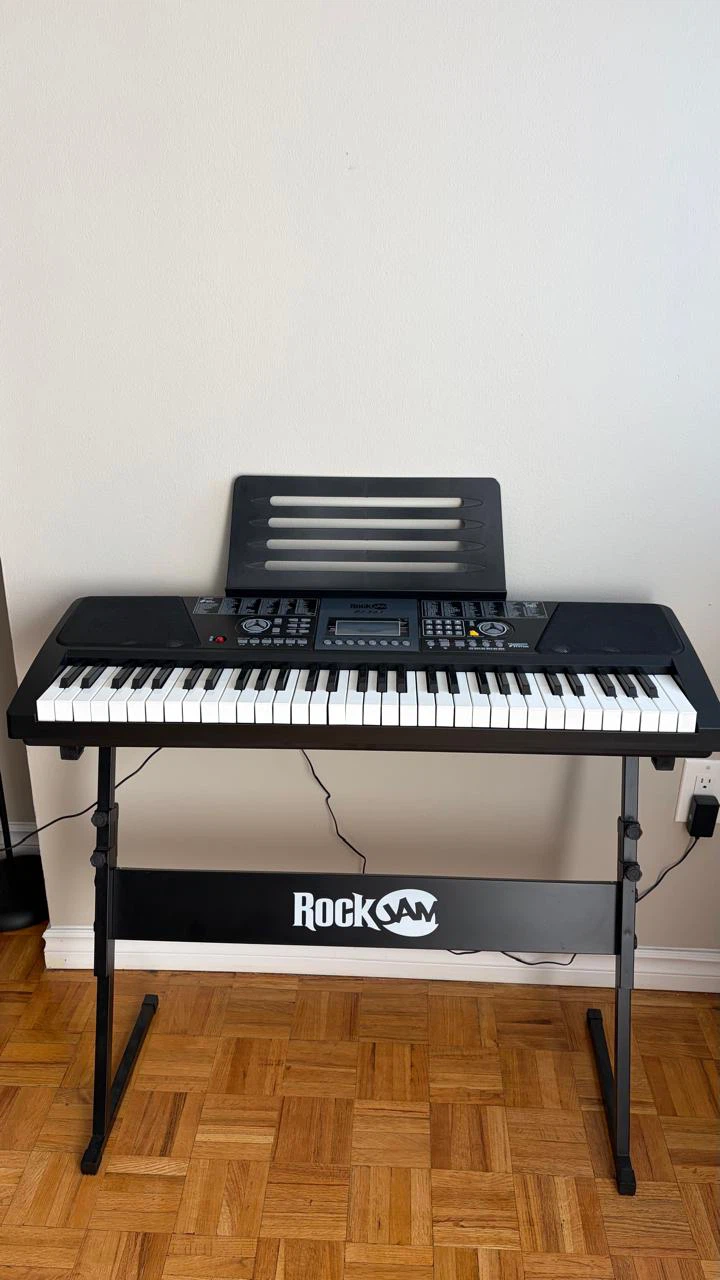 RockJamRJ561 Digital Keyboard 61keys with stand,music rest&bench - photo 3