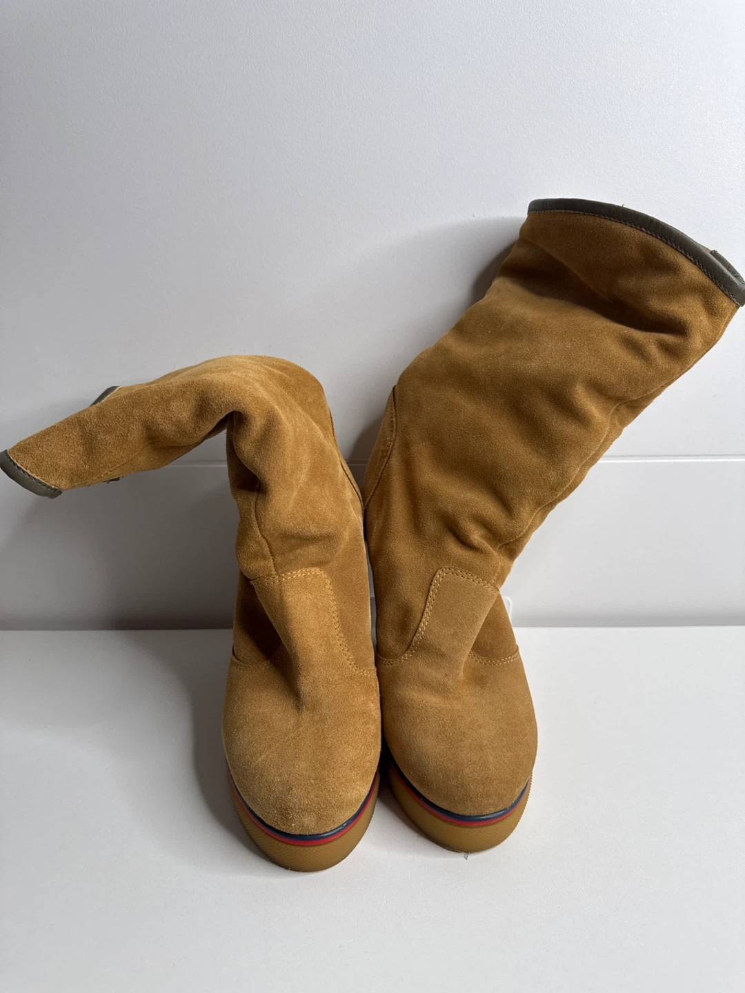 Rare Tommy Hilfiger Collection Runway Wedge Hiking Boots - photo 2