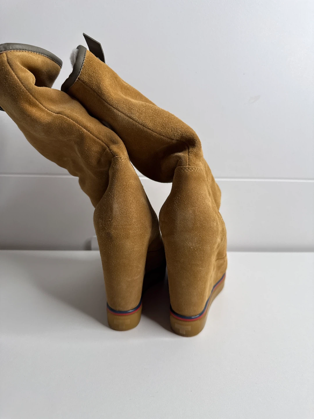 Rare Tommy Hilfiger Collection Runway Wedge Hiking Boots - photo 5