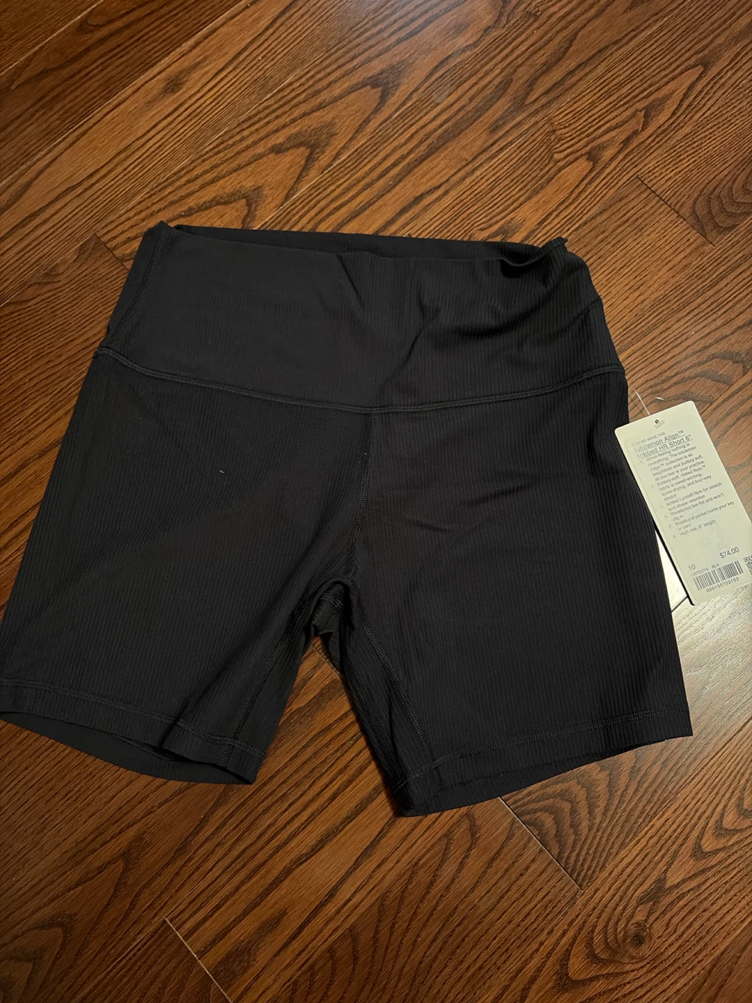 Lululemon Align Ribbed HR Short 6 inch Black