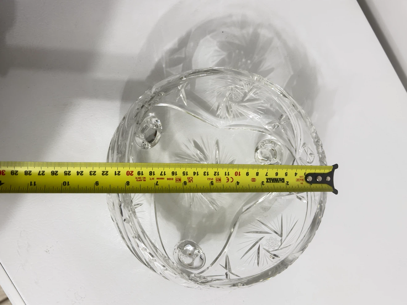 Gorgeous Vintage 3-Footed Cut Crystal Bowl Decor - photo 4