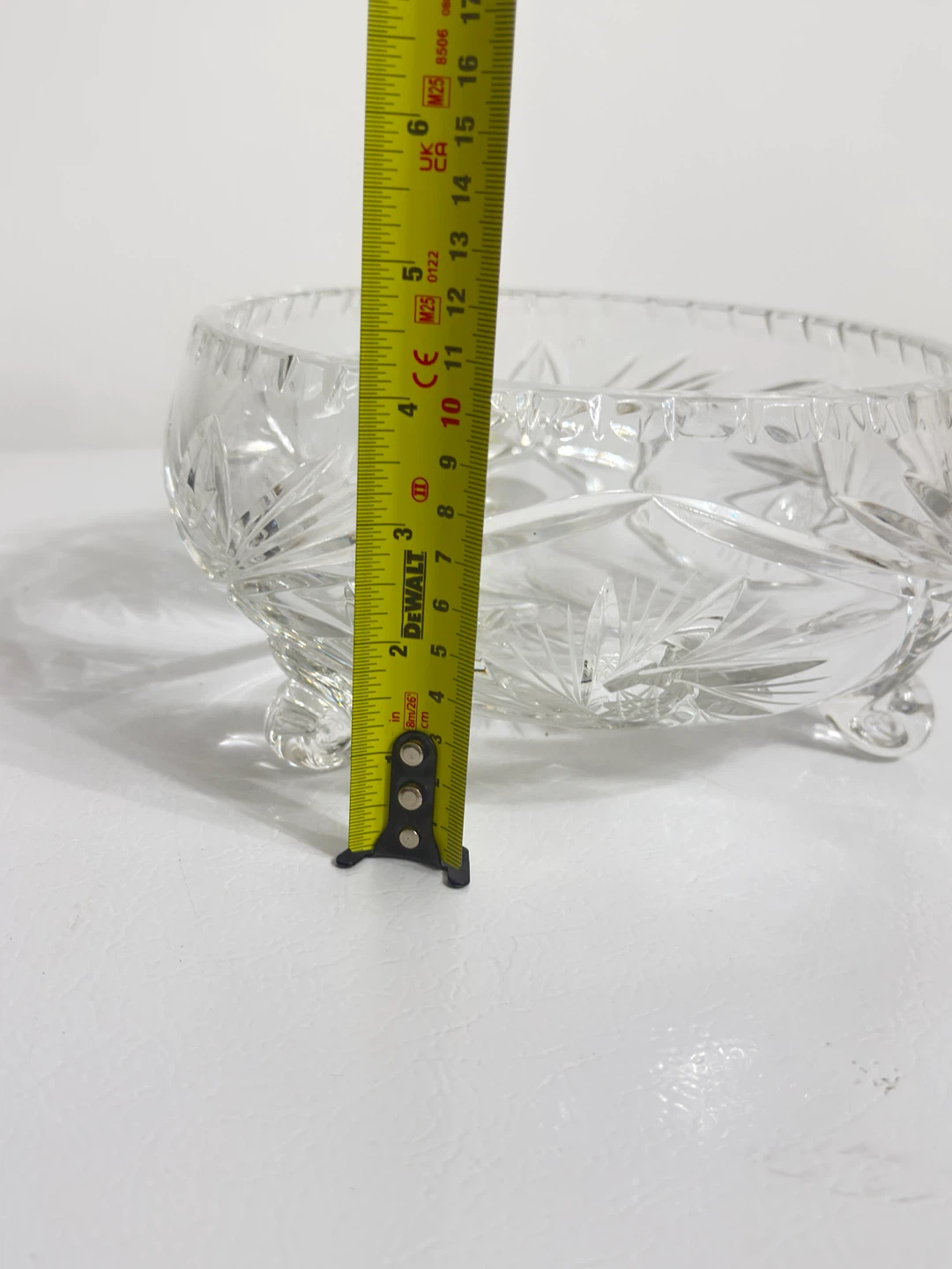 Gorgeous Vintage 3-Footed Cut Crystal Bowl Decor - photo 5