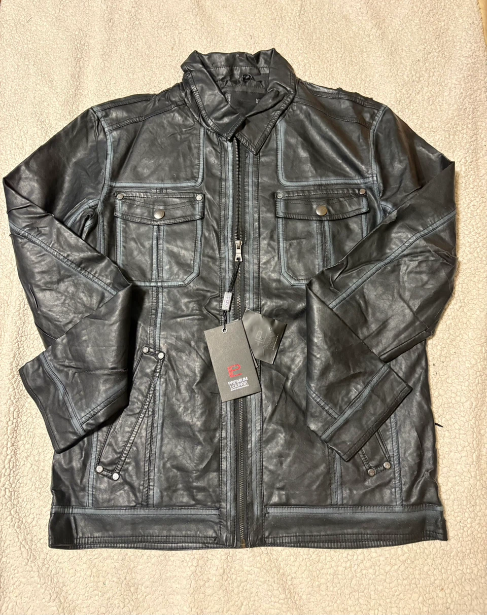 Premium Lounge Weathered Look Pu Leather Men’s Jacket