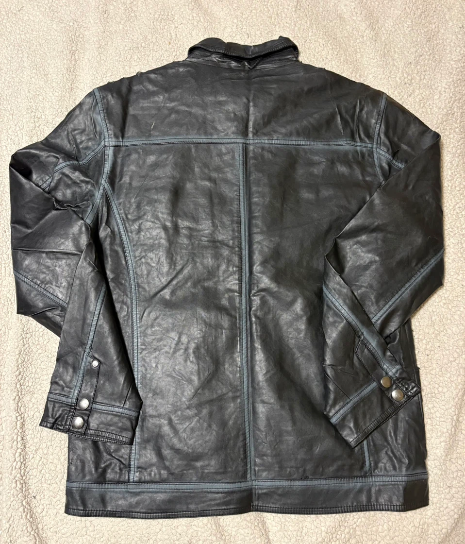 Premium Lounge Weathered Look Pu Leather Men’s Jacket - photo 2