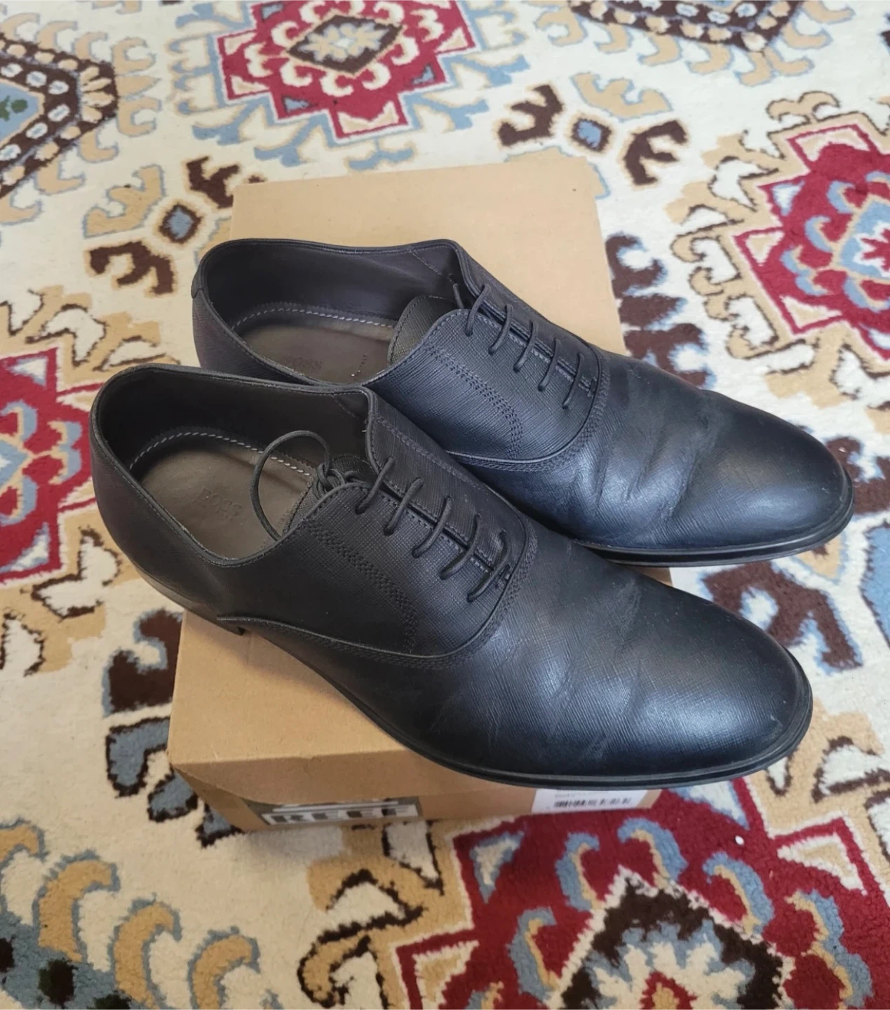 Hugo Boss Men's Black Dress Shoes