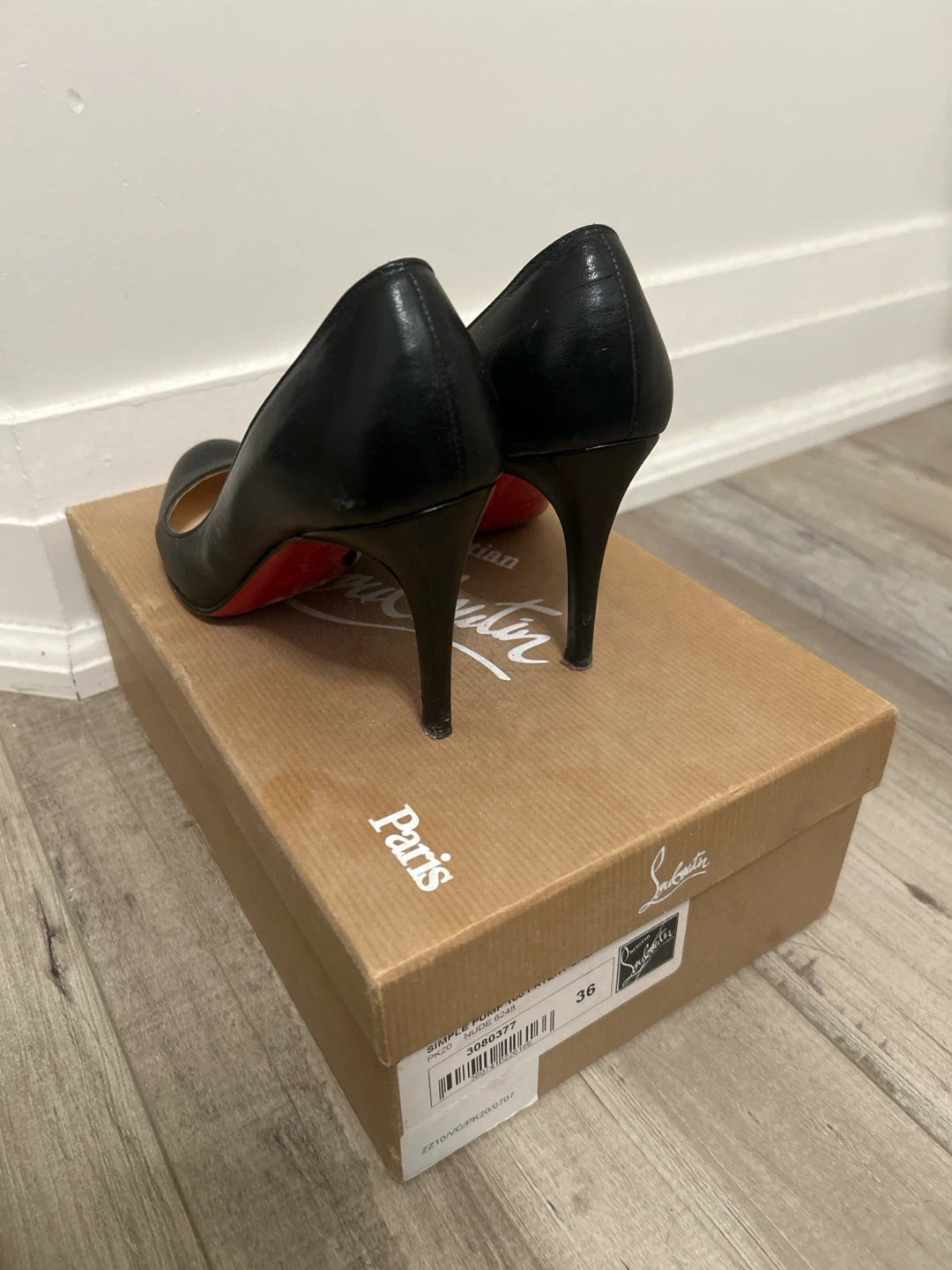 Christian Louboutin Black Leather Heels - photo 3